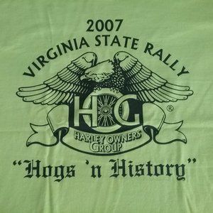 2007 VA State HOG Rally short-sleeve, size XL